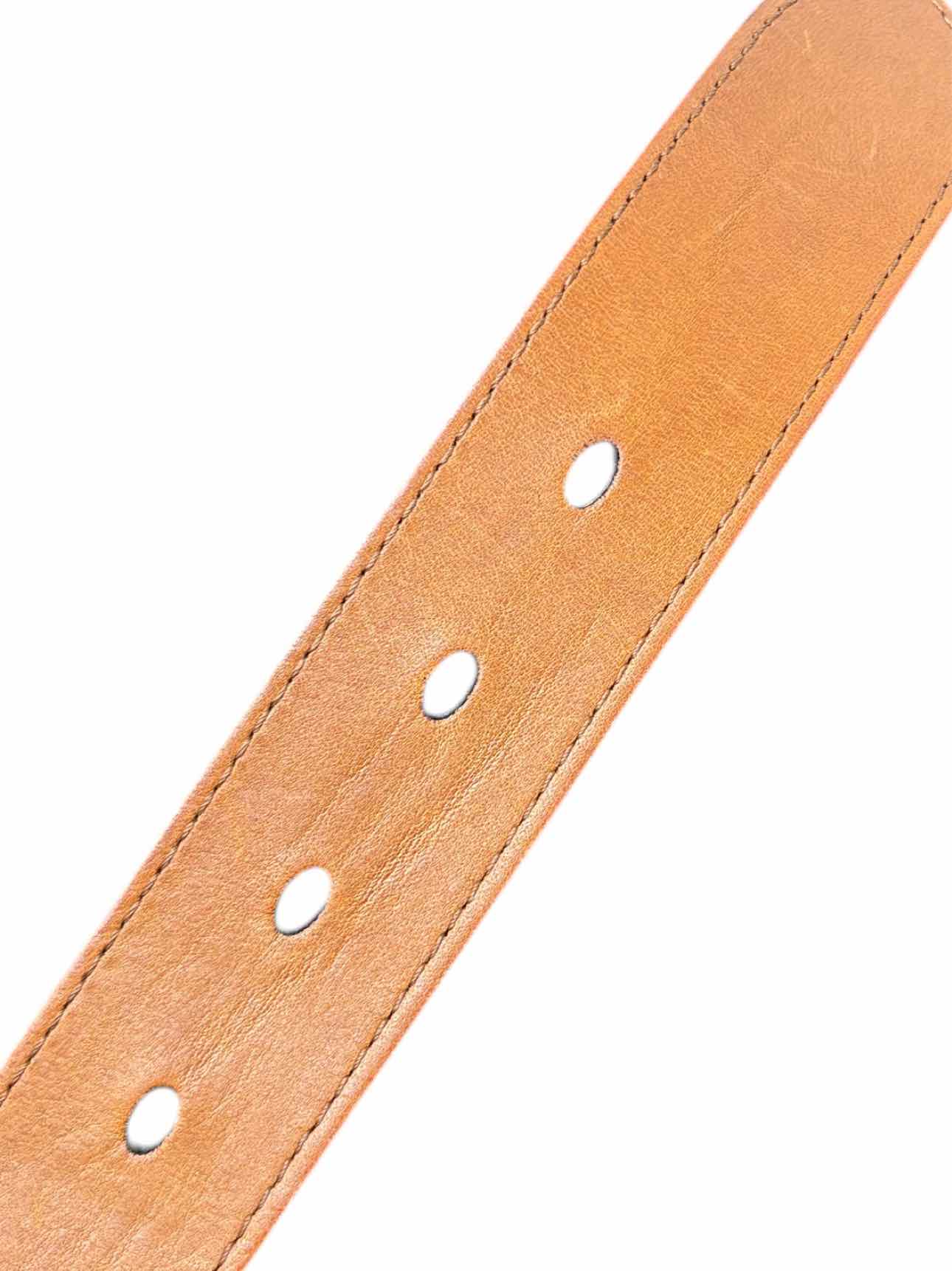 Burberry Size 40 Canvas & Leather Plaid Belt - Image 8