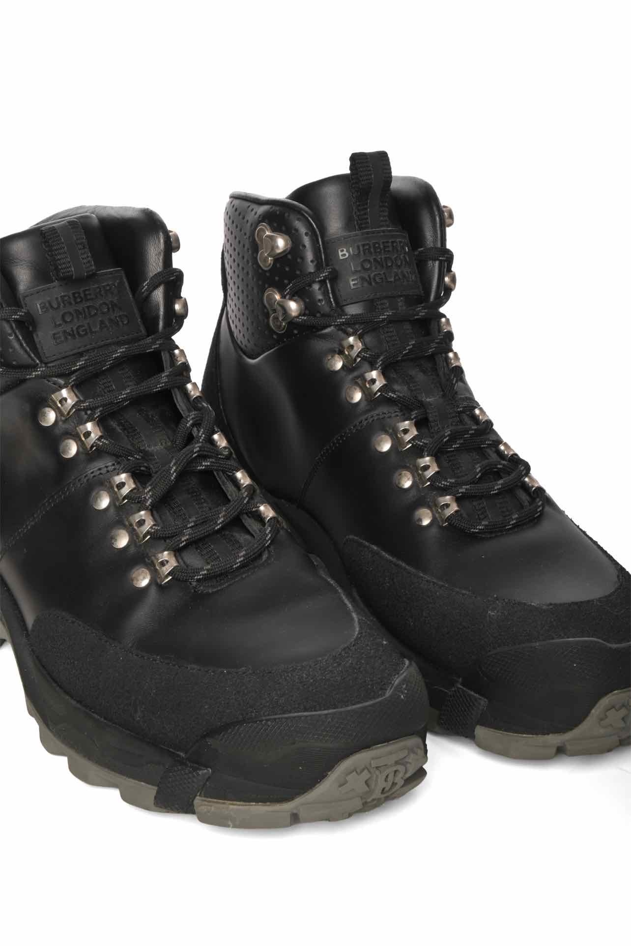Burberry Size 41 Tor Leather & Suede Ankle Boots - Image 4
