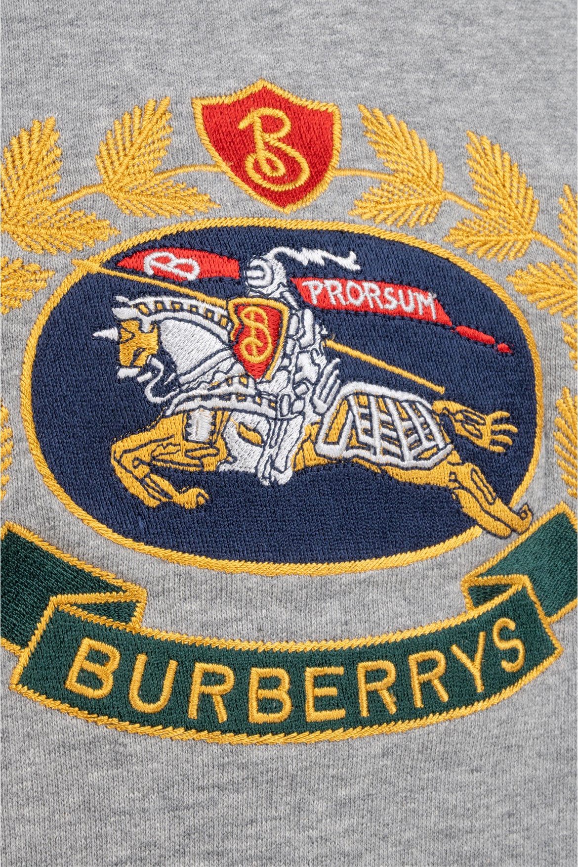 Burberry Size S Logo Embroidered Crewneck Sweatshirt - Image 3