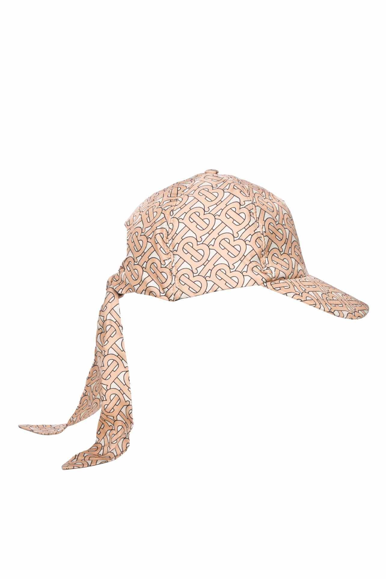 Burberry Size S/M Monogram Silk Foulard Basebal Hat - Image 2