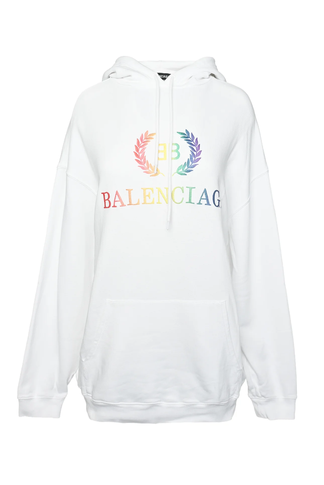 Burberry Size XS 2019 Oversized BB Rainbow Logo Hoodie