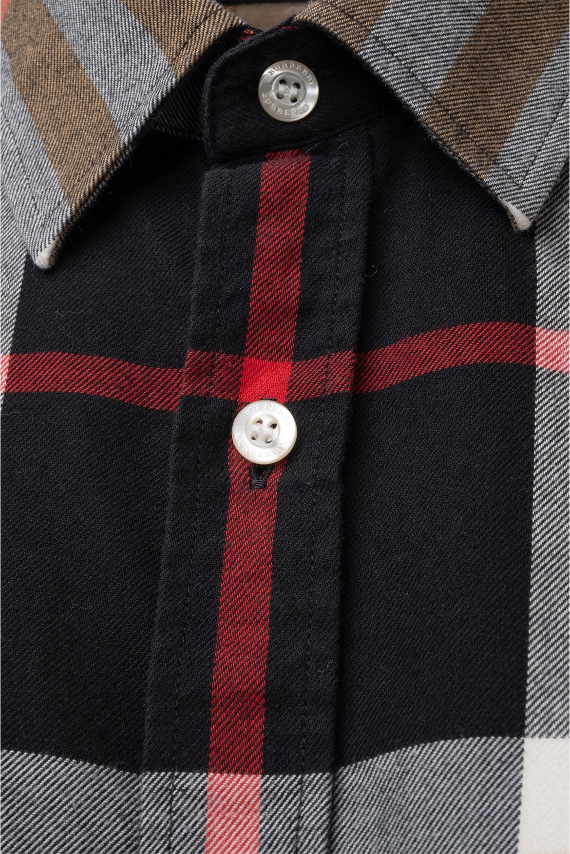 Burberry Size XS Check Cotton Blouse - Image 3