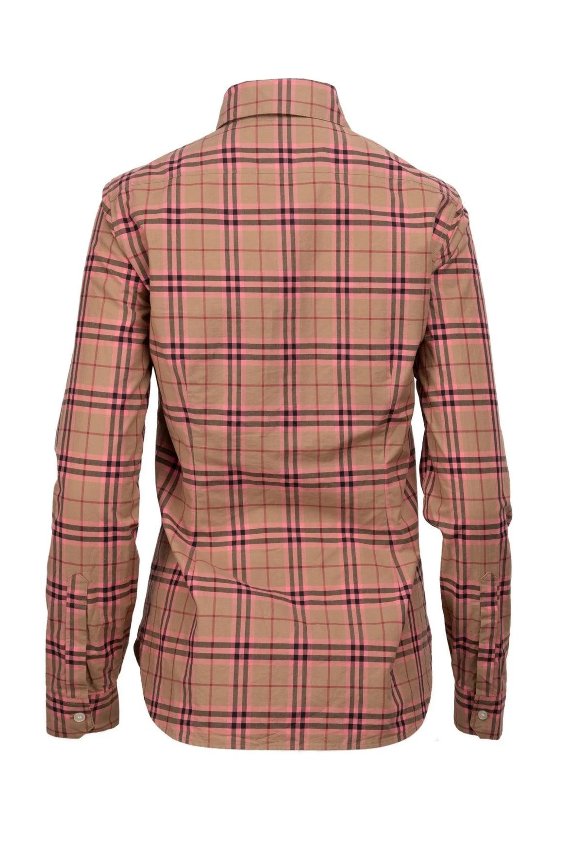 Burberry Size XS Plaid Cotton Shirt - Image 2
