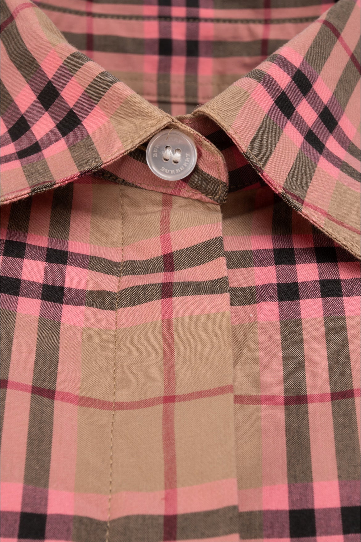 Burberry Size XS Plaid Cotton Shirt - Image 3