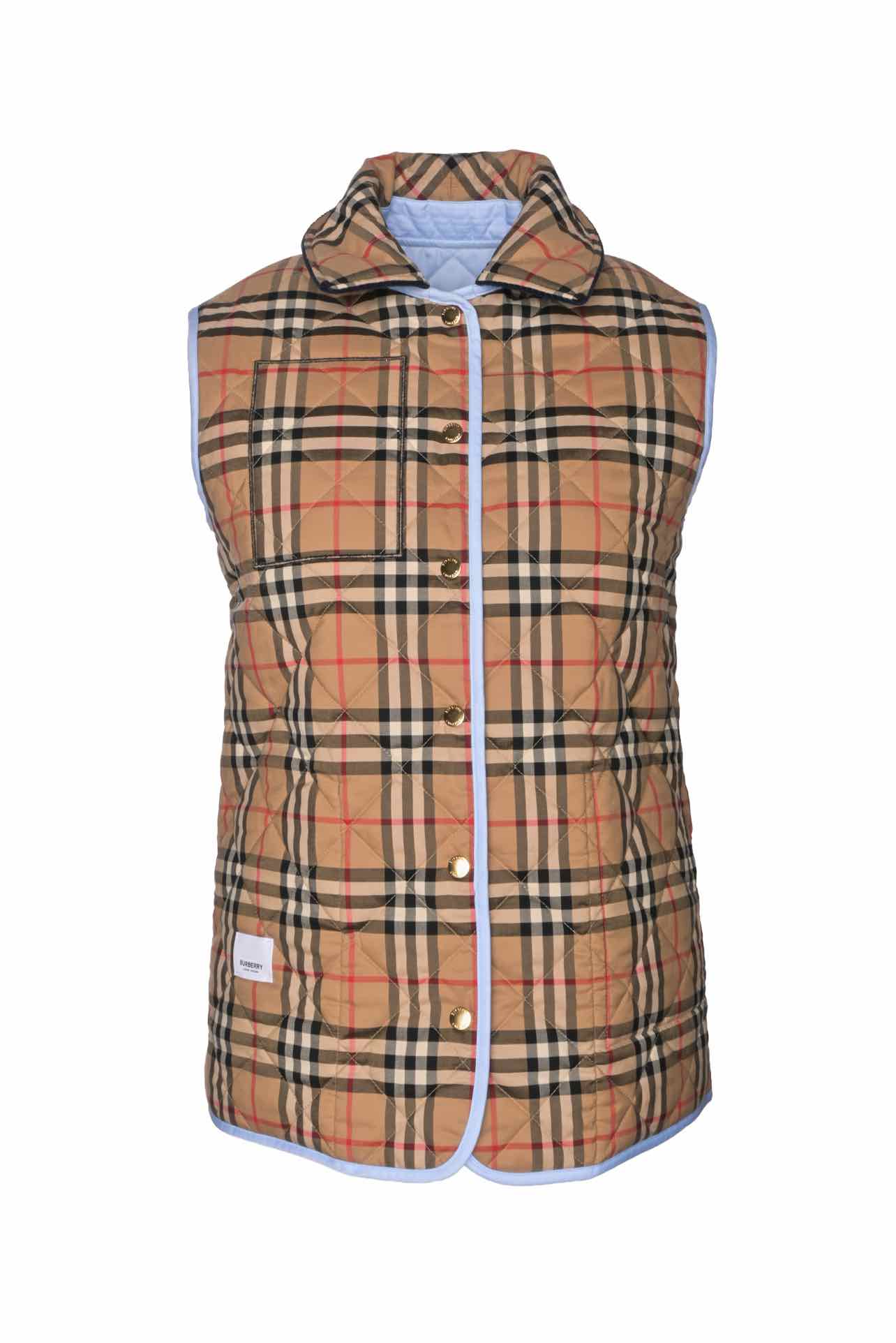 Burberry Size XS Reversible Quilted Vest - Image 5