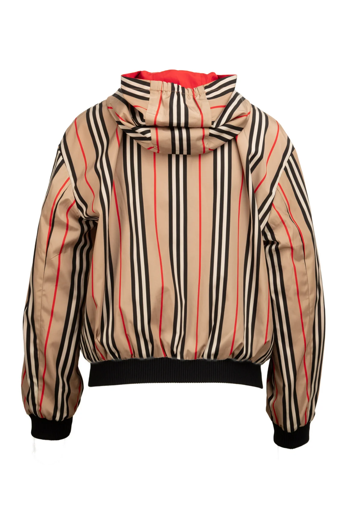 Burberry Size XS/S (Youth 14) Reversible Icon Stripe Hooded Jacket - Image 3