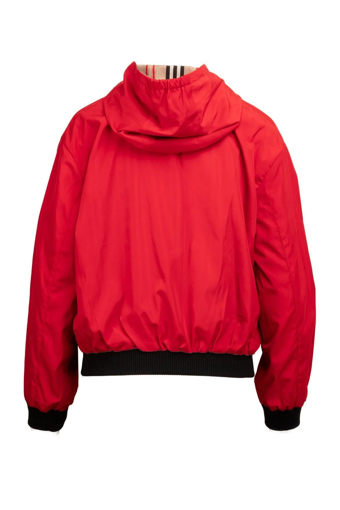 Burberry Size XS/S (Youth 14) Reversible Icon Stripe Hooded Jacket - Image 4