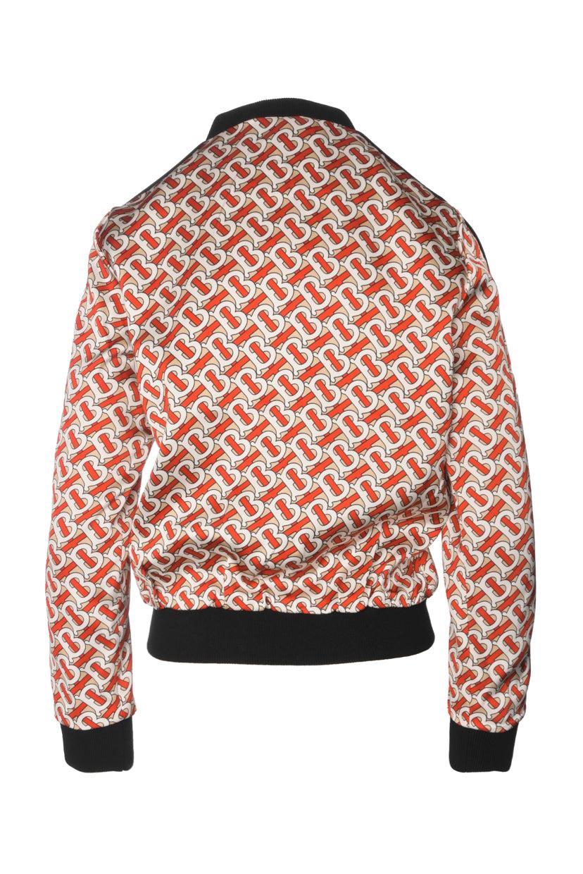 Burberry Size XS Vermillion Monogram Print Bomber Jacket - Image 2
