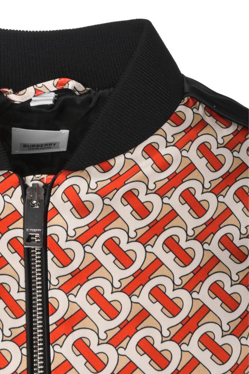 Burberry Size XS Vermillion Monogram Print Bomber Jacket - Image 3