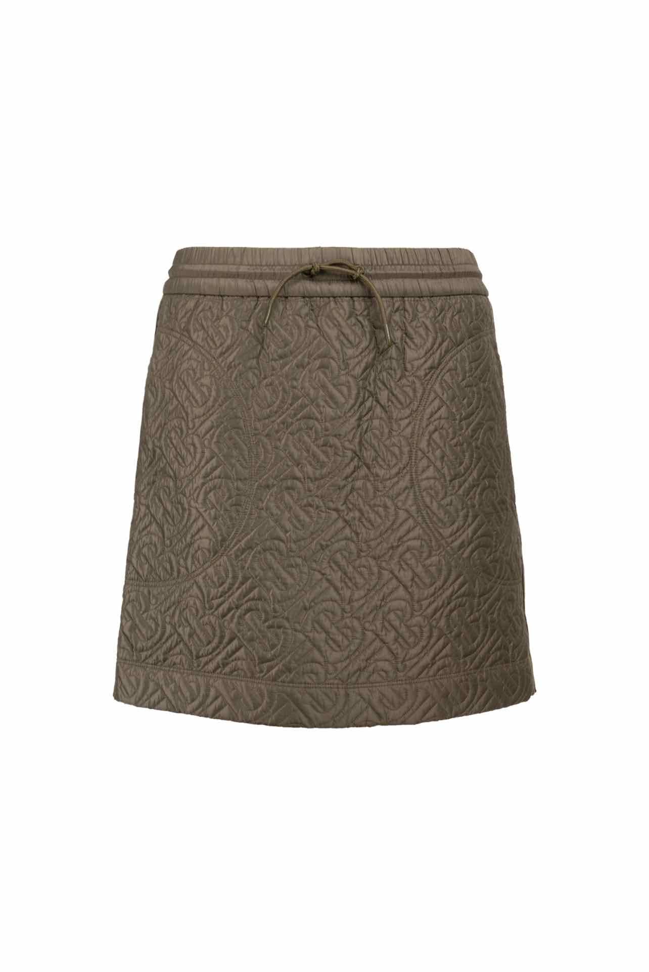 Burberry Size XS Youth Girl's Selena Quilted Logo Skirt