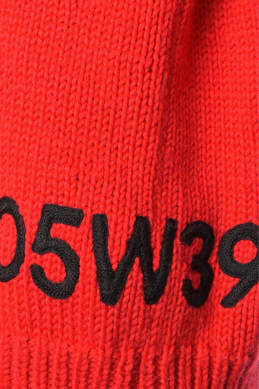Calvin Klein 205W39NYC Size L Wool Knit Embroidered Sweater - Image 3
