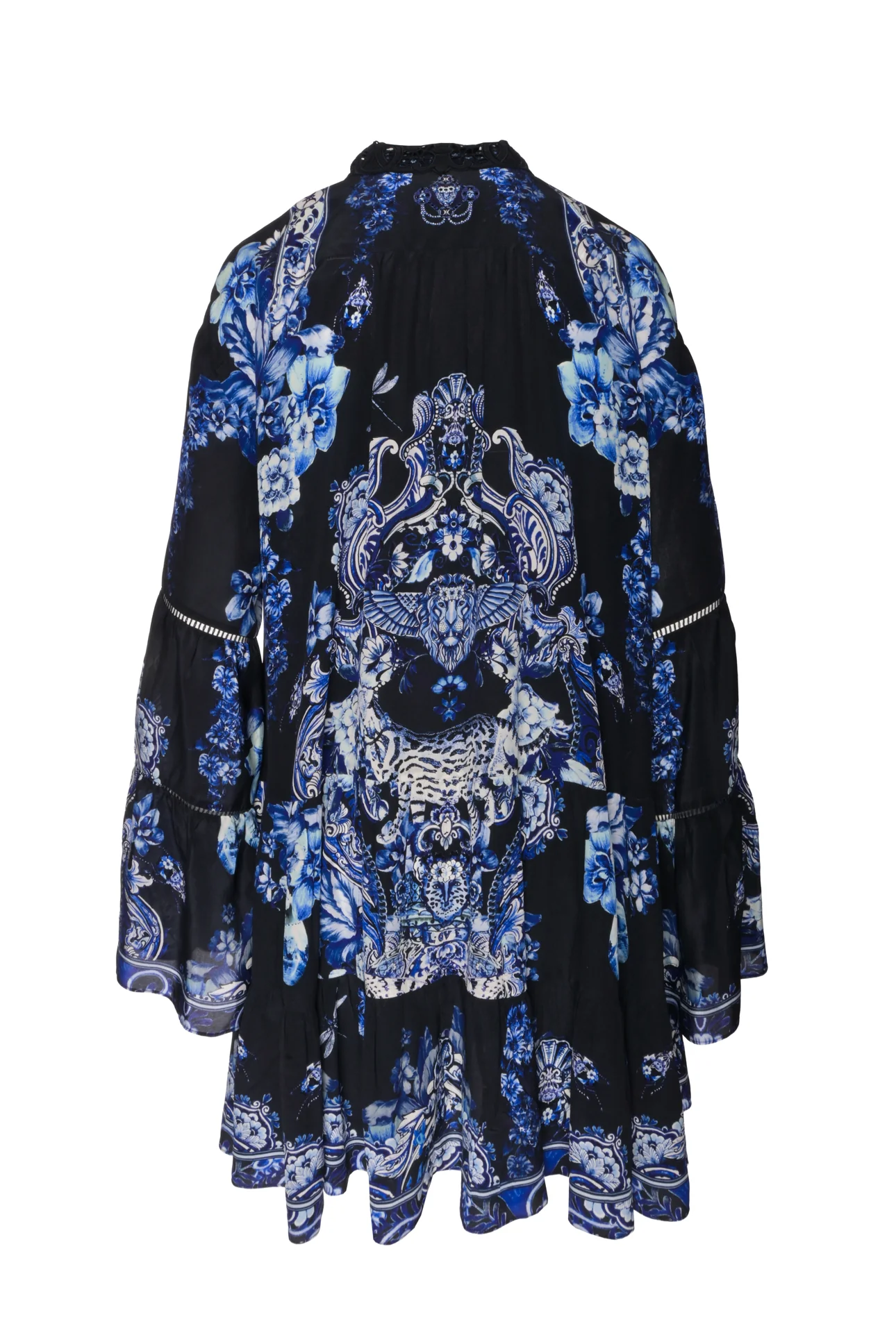 Camilla Size M Tiered Lace Collar Dress - Image 2
