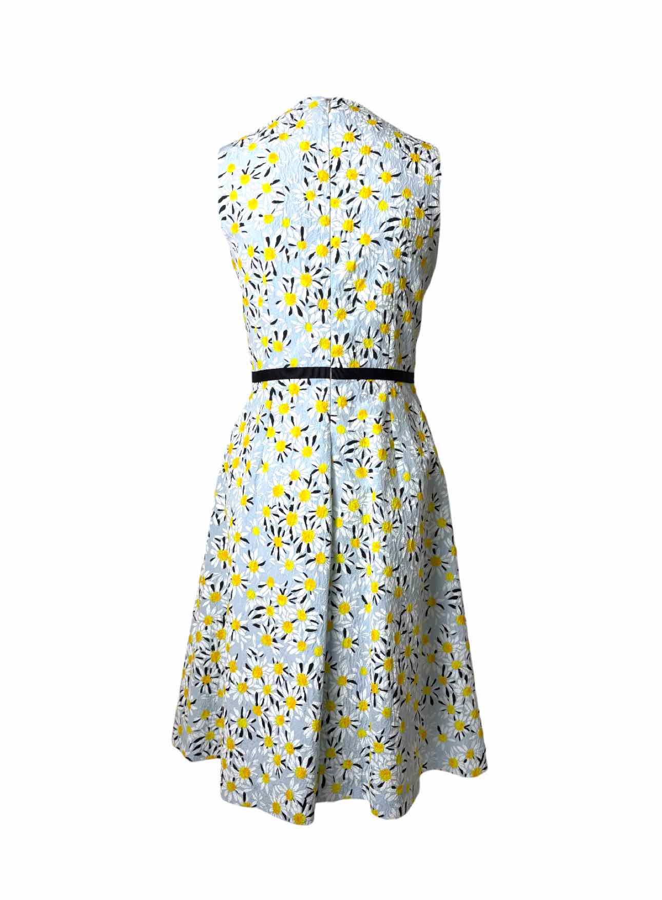 Carolina Herrera Size 8 Floral Cotton Sleeveless  Dress - Image 2