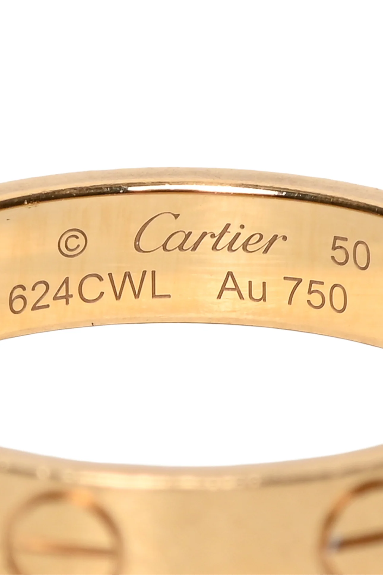 Cartier Size 5 18K Gold Love Ring Small Model - Image 2