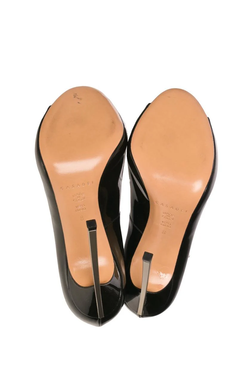 Casadei Size 8 Peep Toe Blade Pumps - Image 7