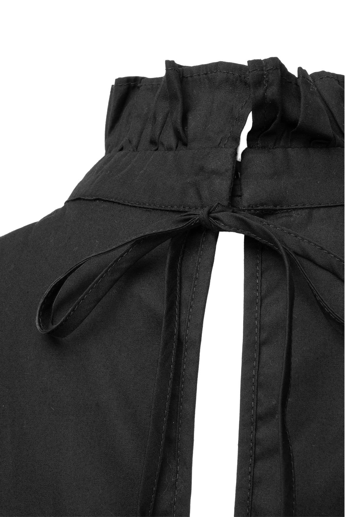 Cecilie Bahnsen Size 2 Ruffle Mock Neck Sleeveless Cotton Mini Dress - Image 3