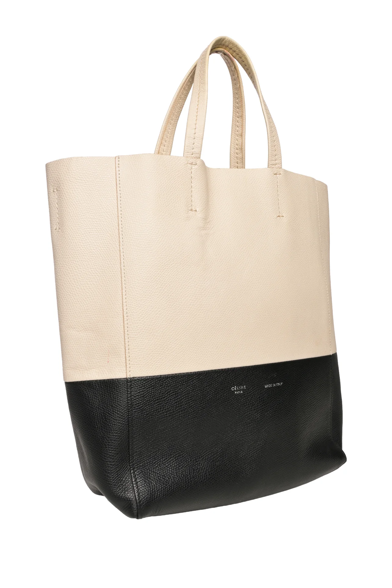 Celine 2014 Bicolor Vertical Cabas Small Tote - Image 2