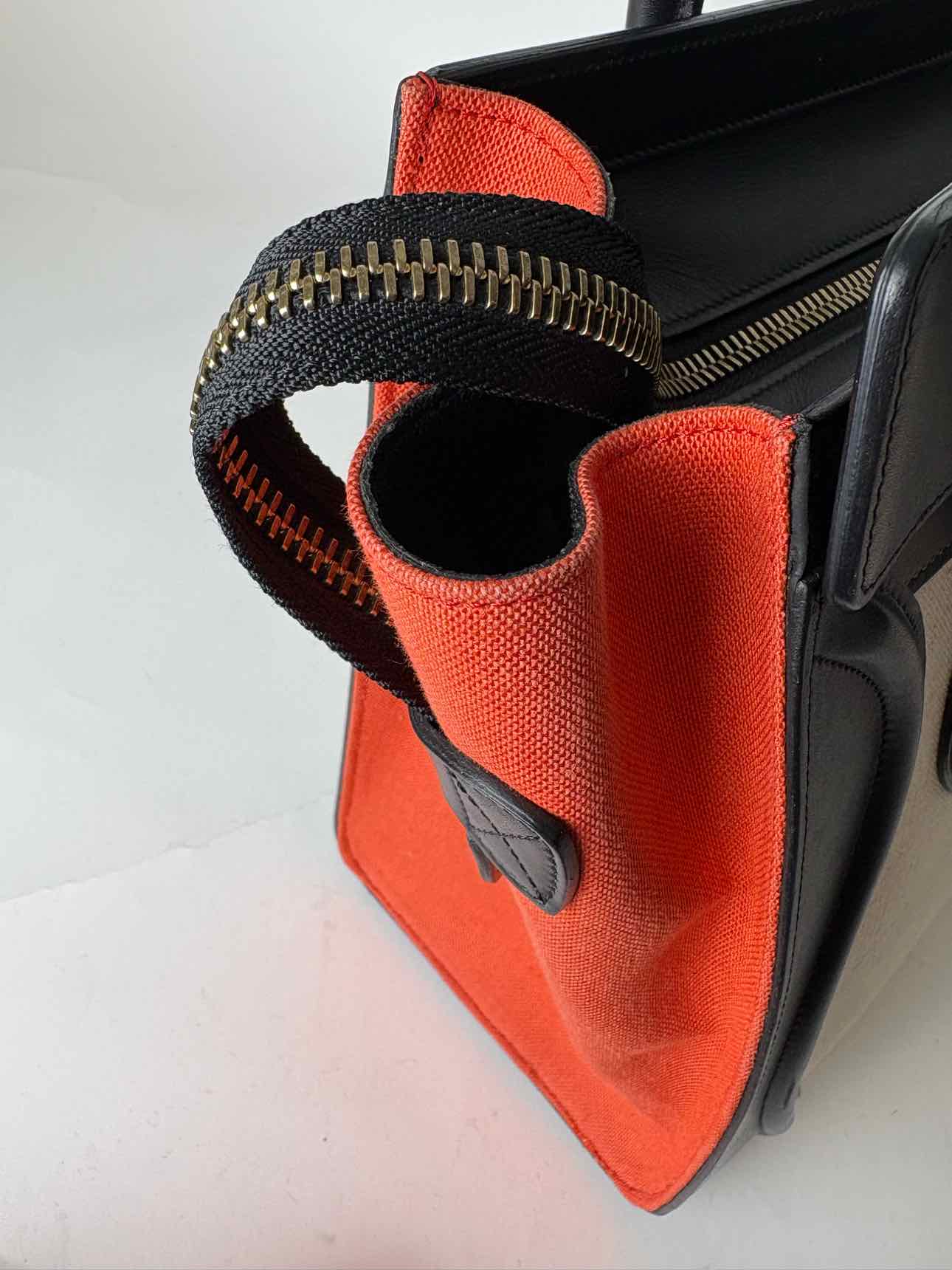 Celine 2014 Tri-Colour Micro Luggage Tote - Image 17