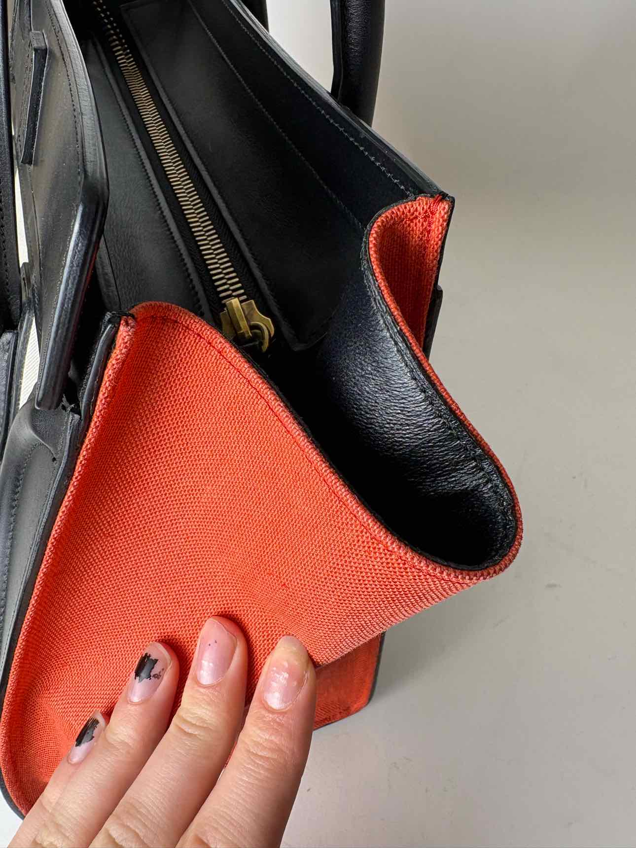 Celine 2014 Tri-Colour Micro Luggage Tote - Image 18