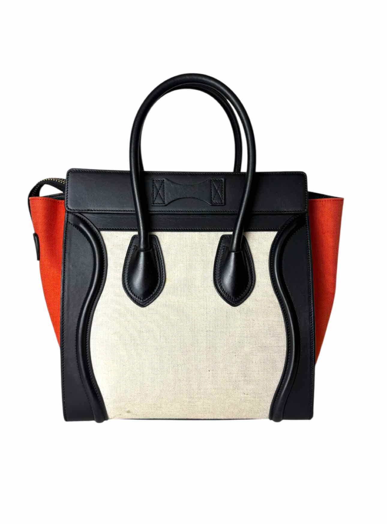 Celine 2014 Tri-Colour Micro Luggage Tote - Image 3