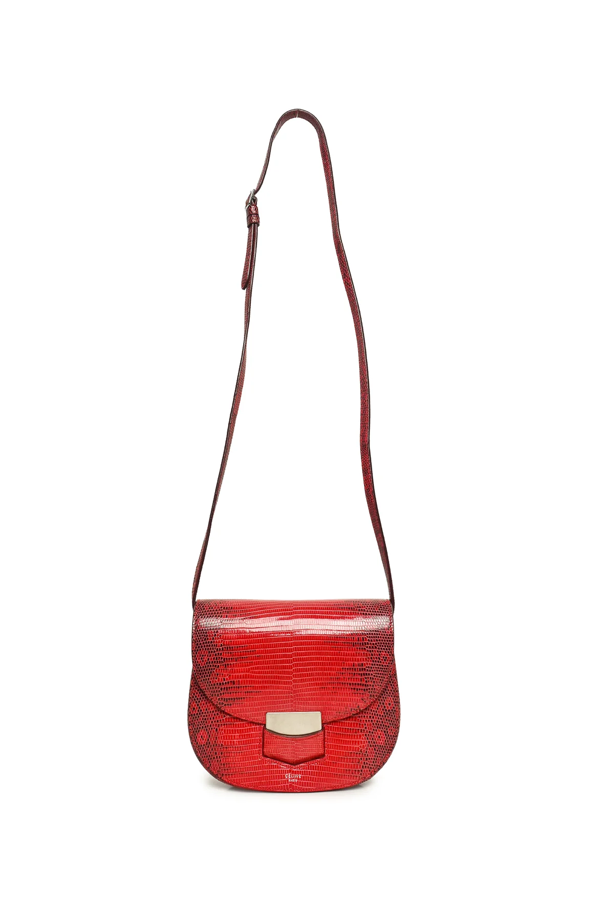 Celine 2016 Small Lizard Trotteur Crossbody - Image 5