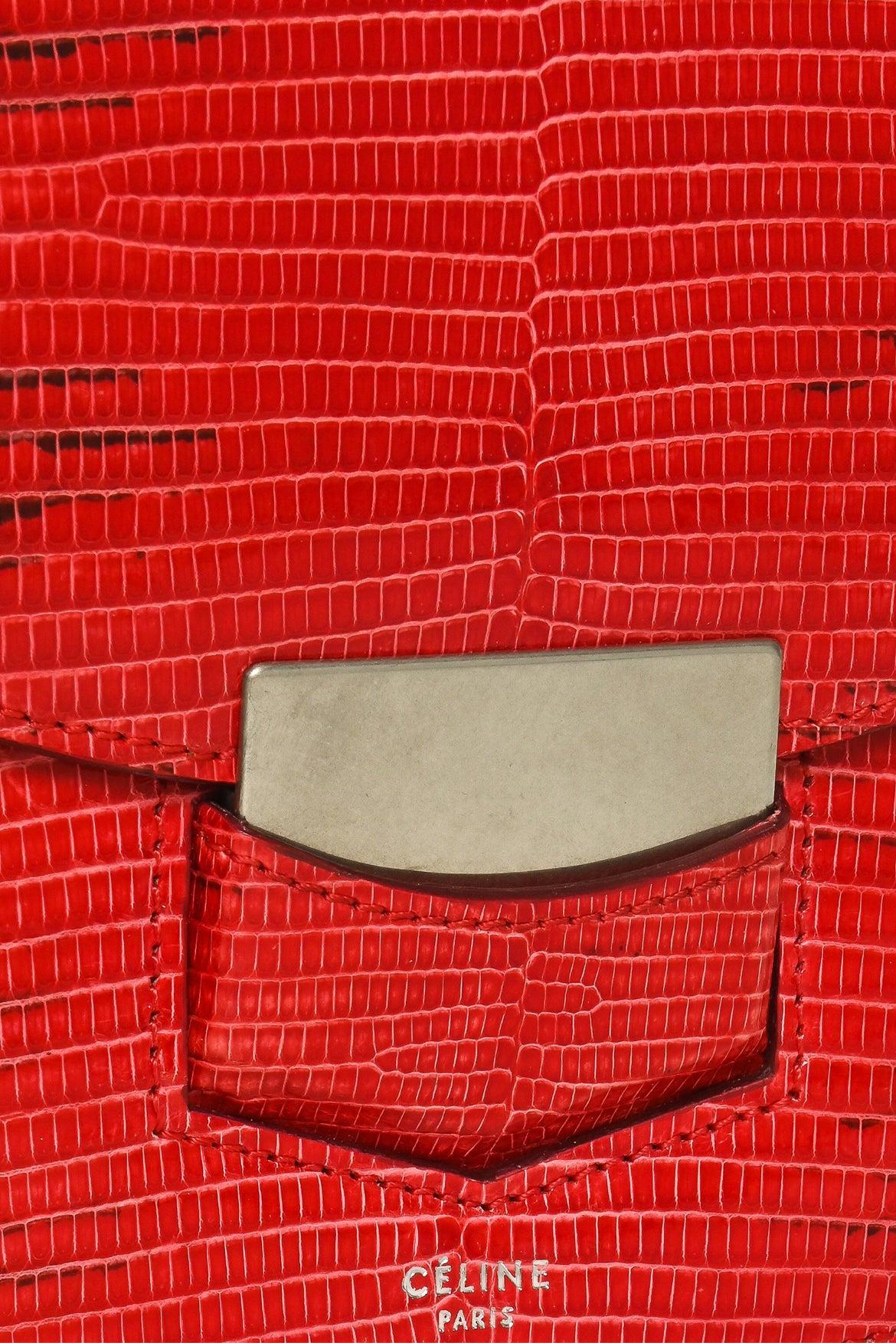 Celine 2016 Small Lizard Trotteur Crossbody - Image 6