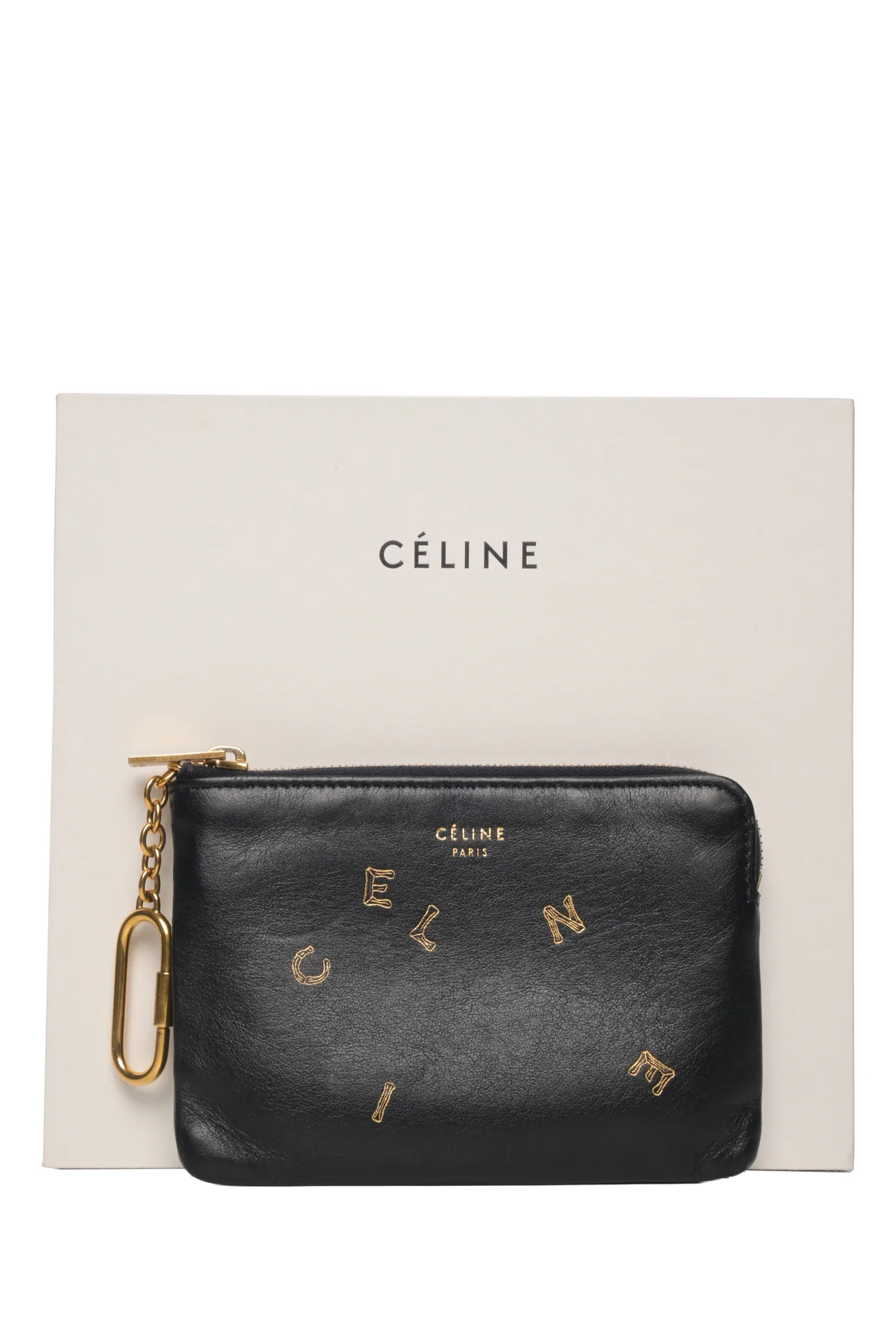 Celine 2017 Coin & Card Purse on keychain - Image 5