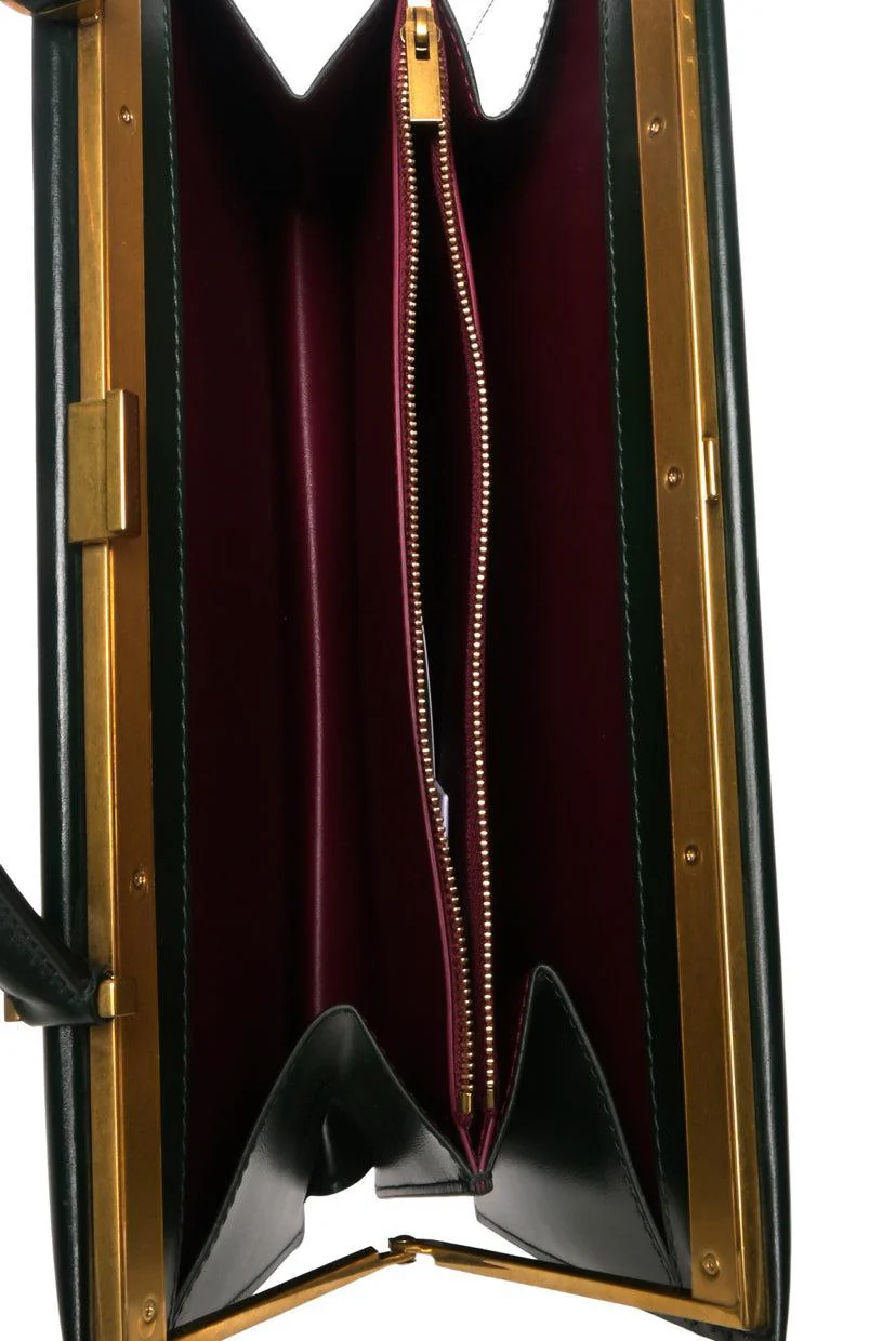 Celine 2020 Medium Leather Clasp Bag - Image 6