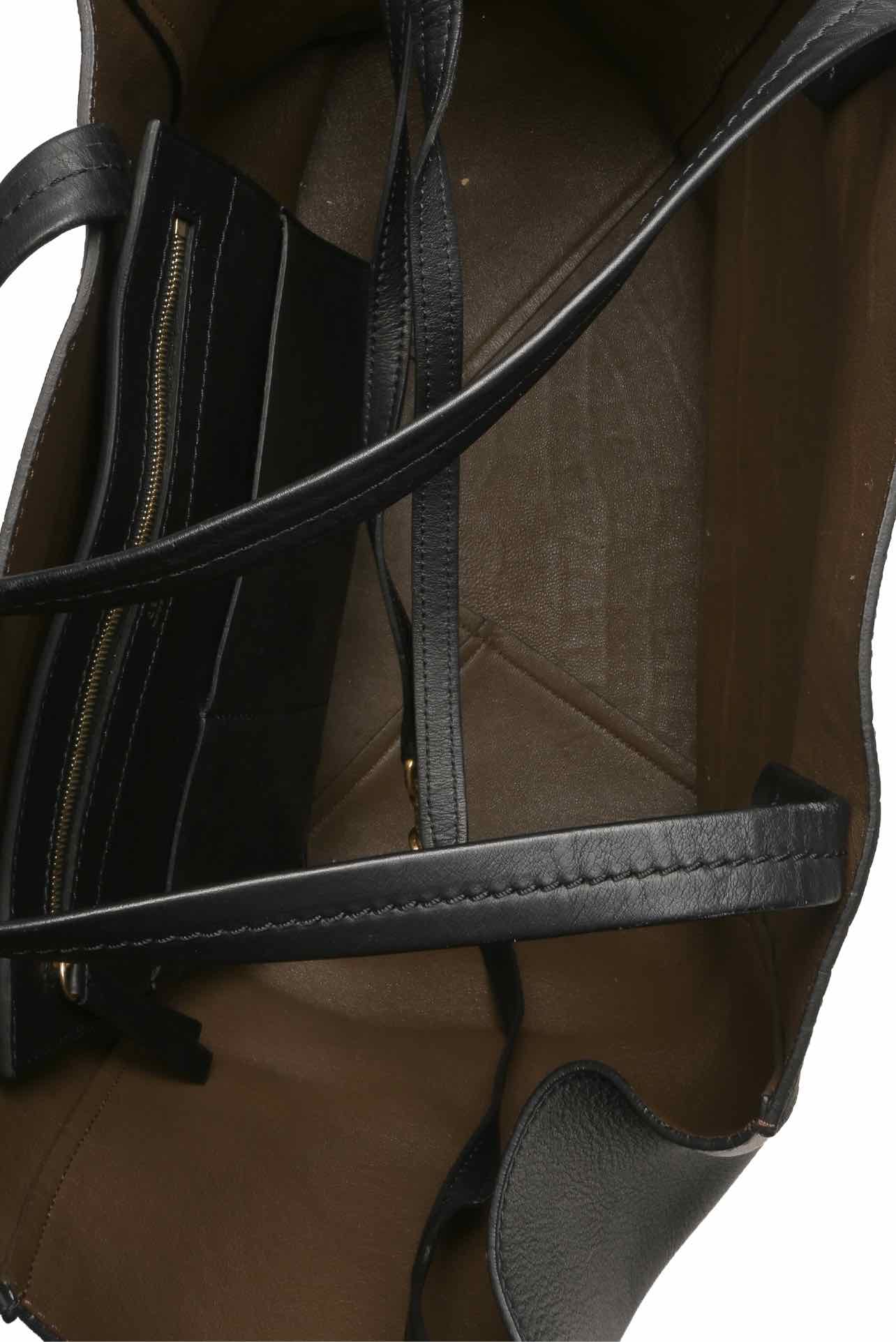 Celine Croc Embossed Phantom Cabas Tote - Image 6