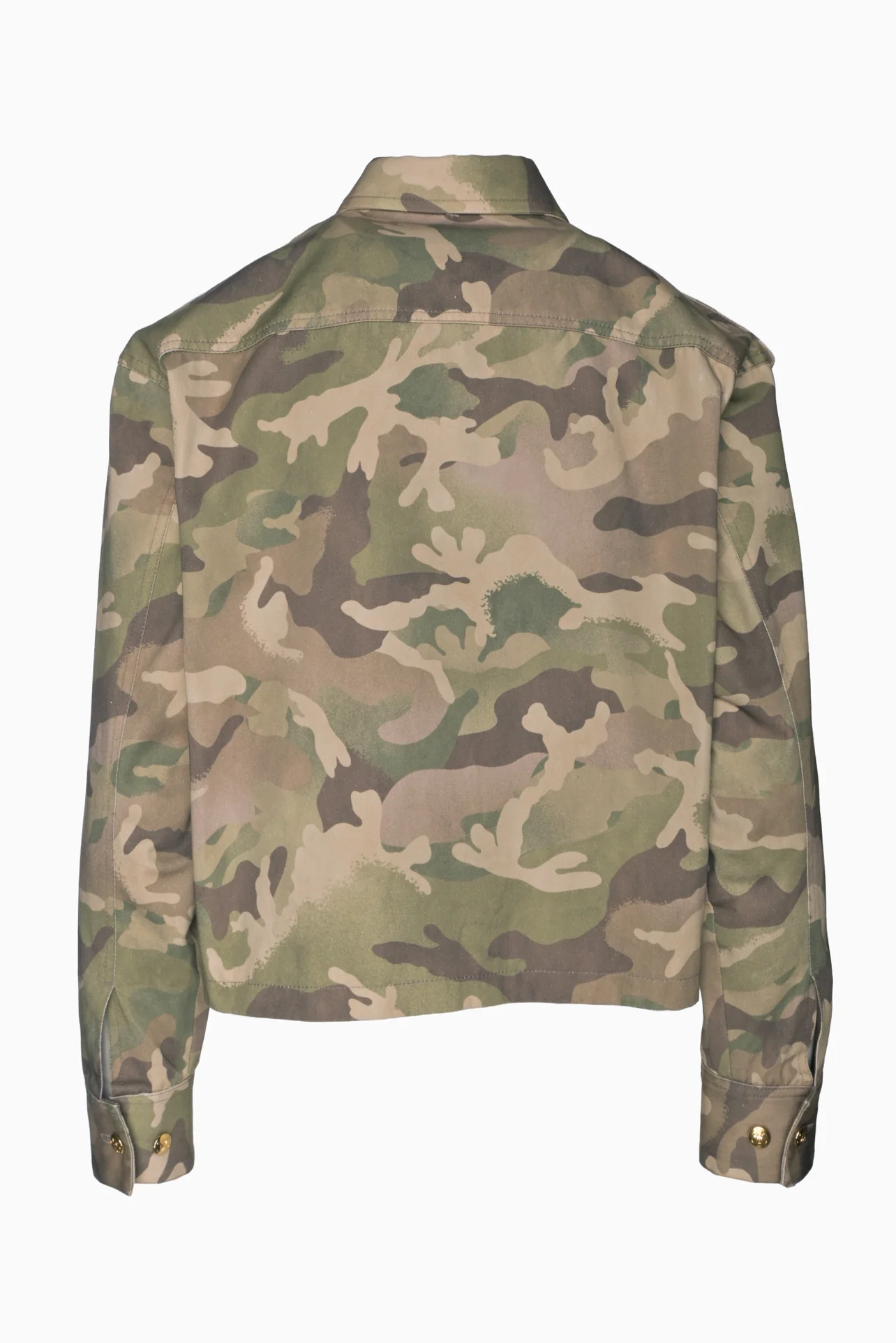 Celine Size 2 Camouflage Print Utility Jacket - Image 2