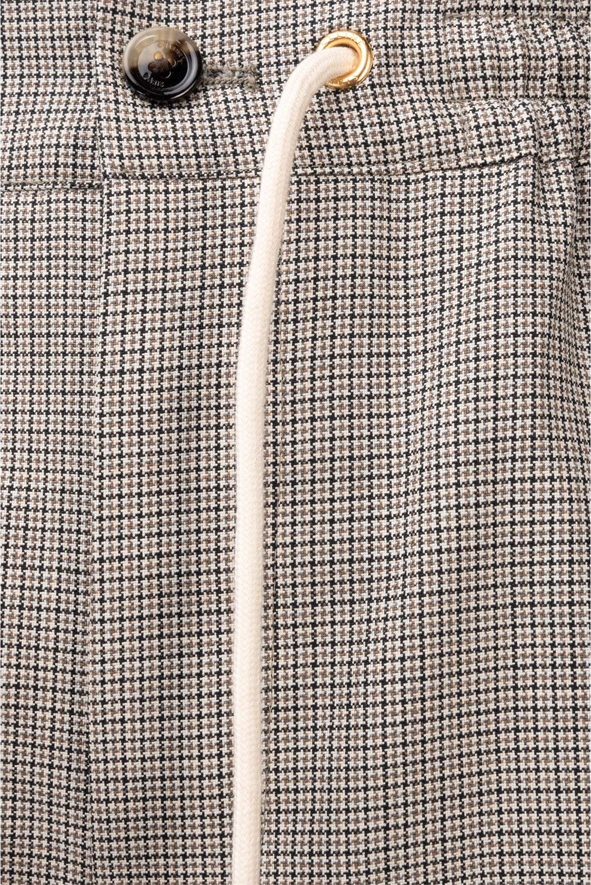 Celine Size 2 Check Wool Jogging Pants - Image 3