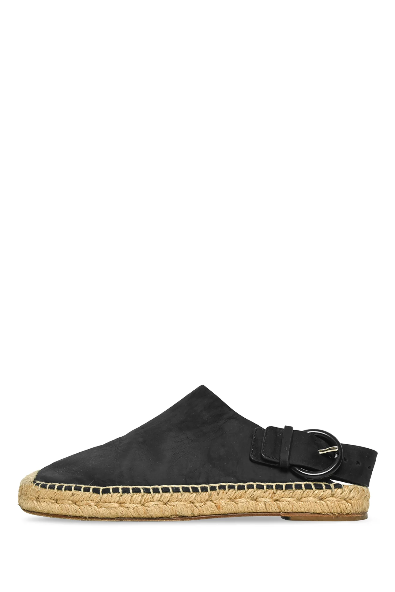 Celine Size 37 Leather Slingback Espadrille Mules - Image 3