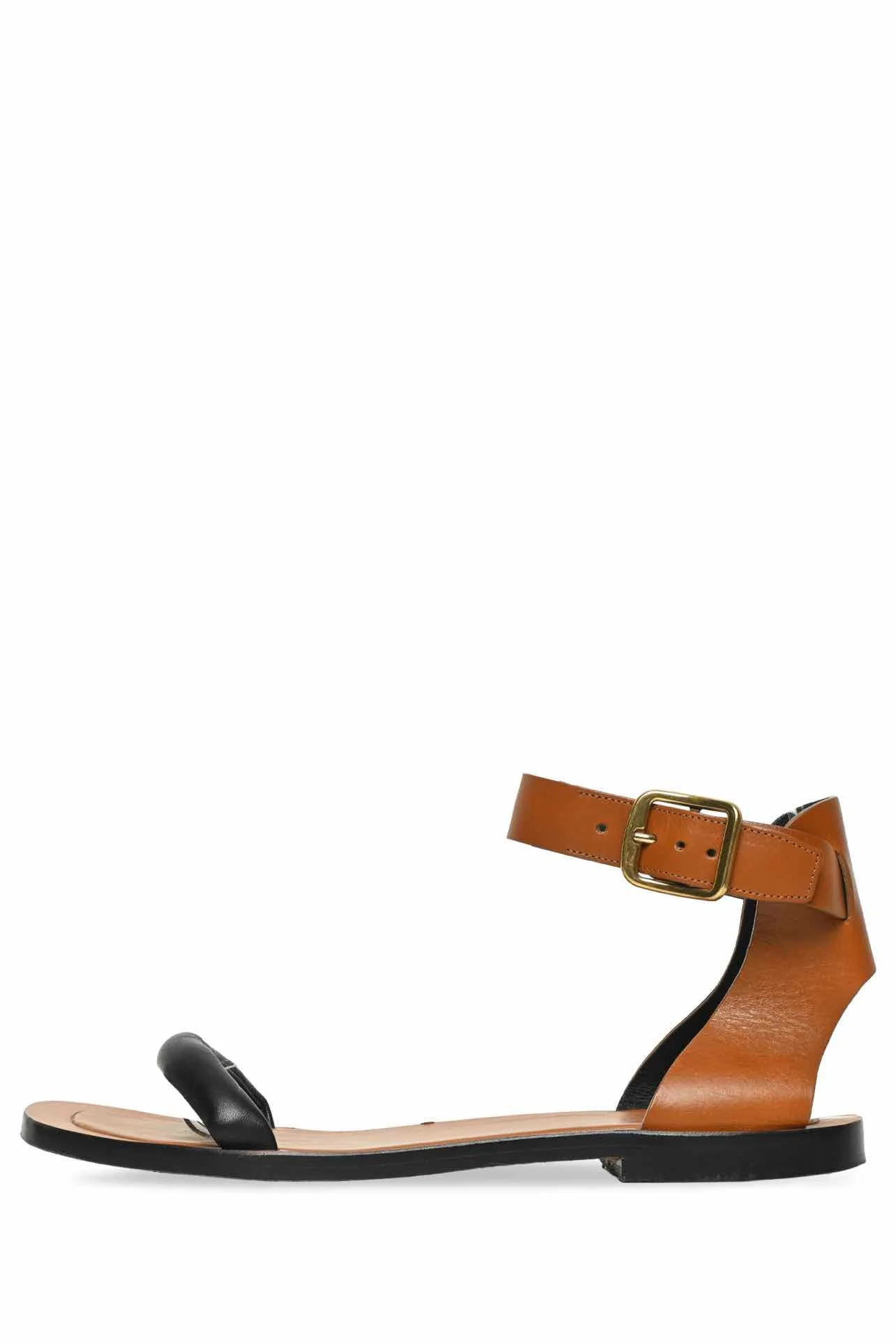 Celine Size 39.5 Leather Buckle Sandals - Image 4