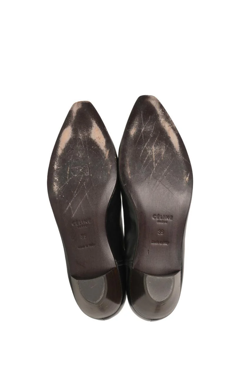 Celine Size 39 Leather D-Racer Chelsea Ankle Boots - Image 5