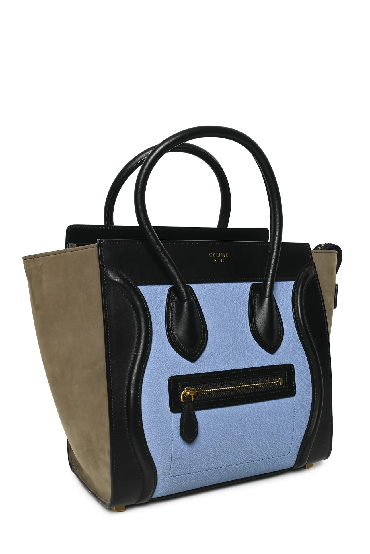 Celine Tri-Color Micro Luggage Tote - Image 2