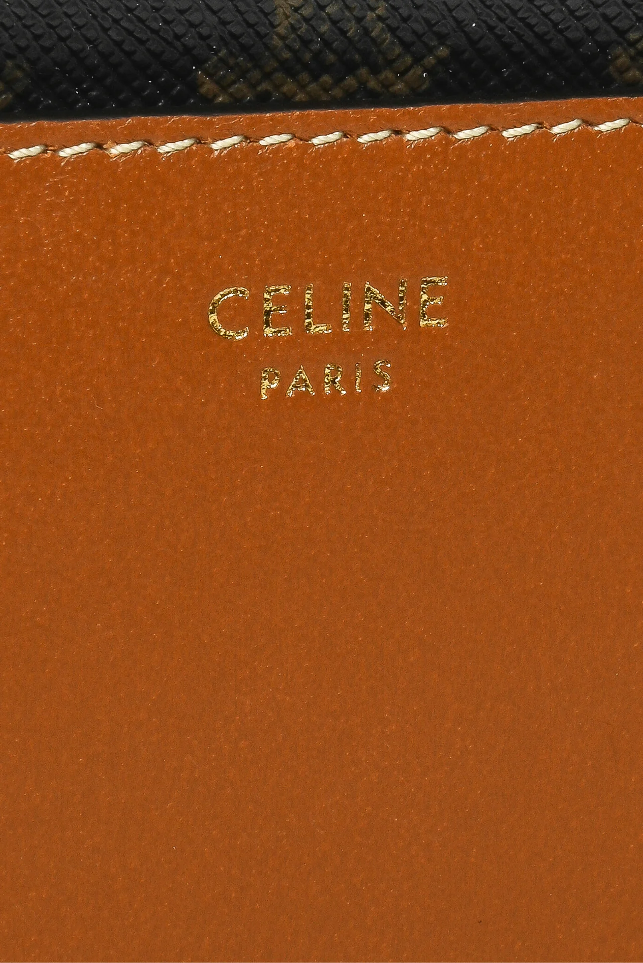 Celine Triomphe Canvas & Lambskin Zipped Card Holder - Image 4