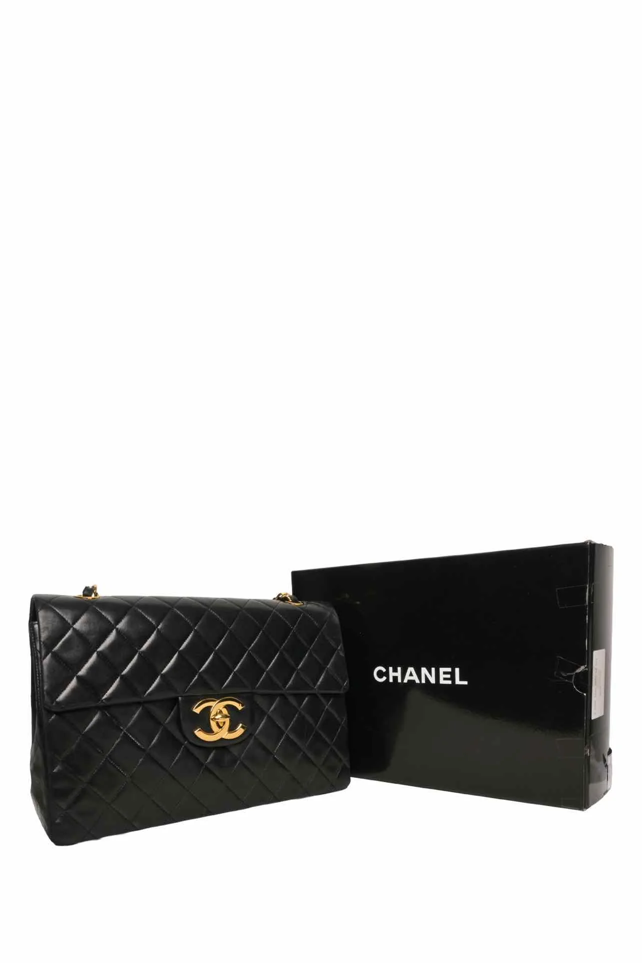 Chanel 1986-88 Jumbo Single Flap Shoulder Bag - Image 10