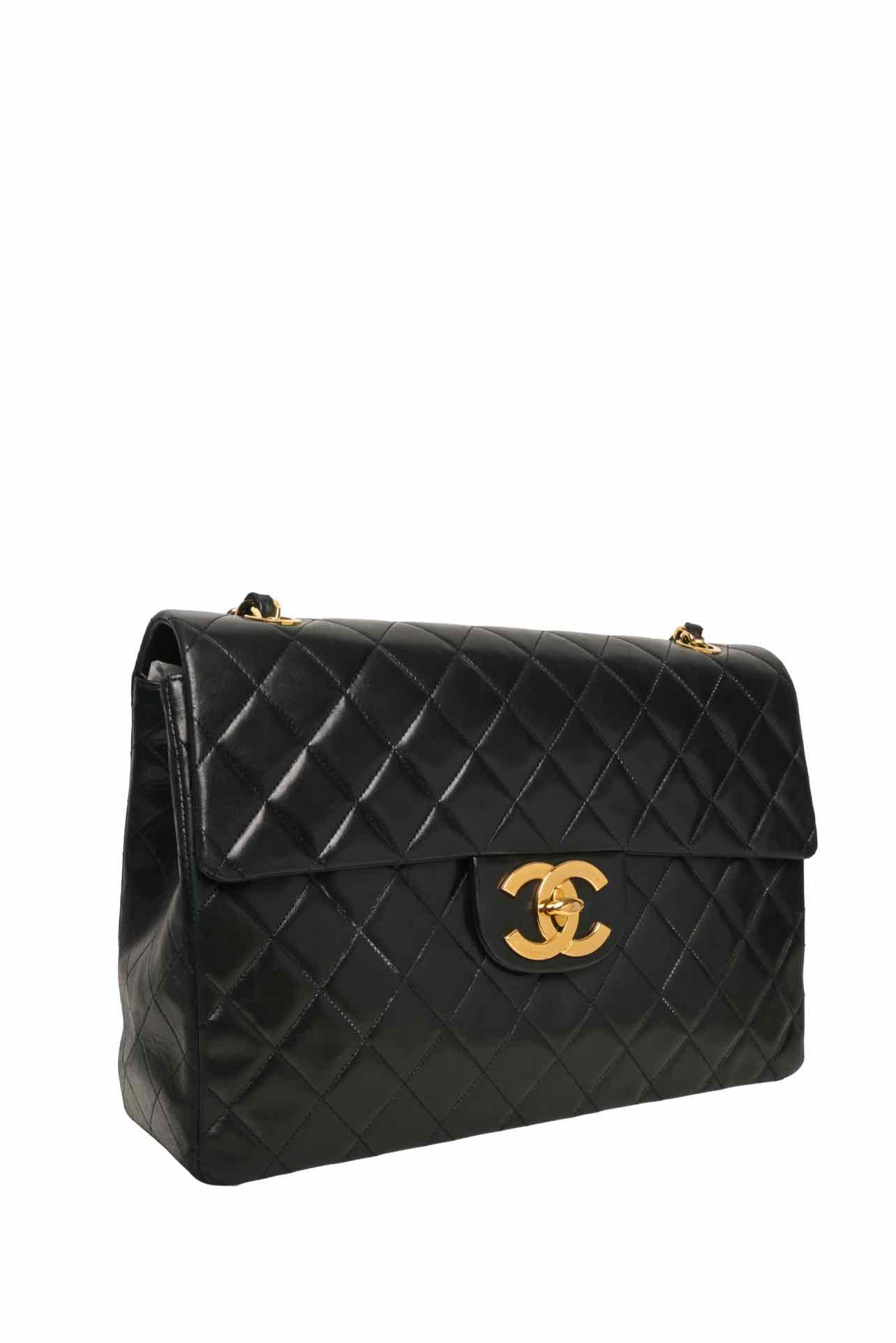 Chanel 1986-88 Jumbo Single Flap Shoulder Bag - Image 2