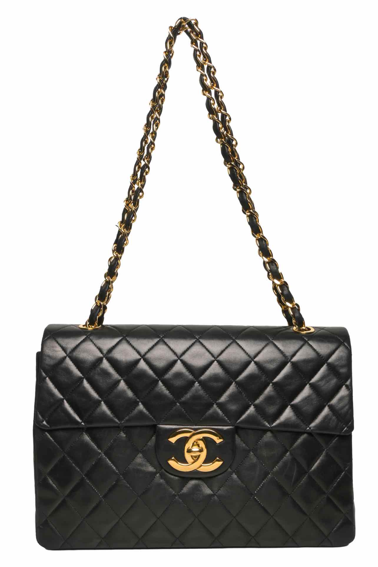 Chanel 1986-88 Jumbo Single Flap Shoulder Bag - Image 9