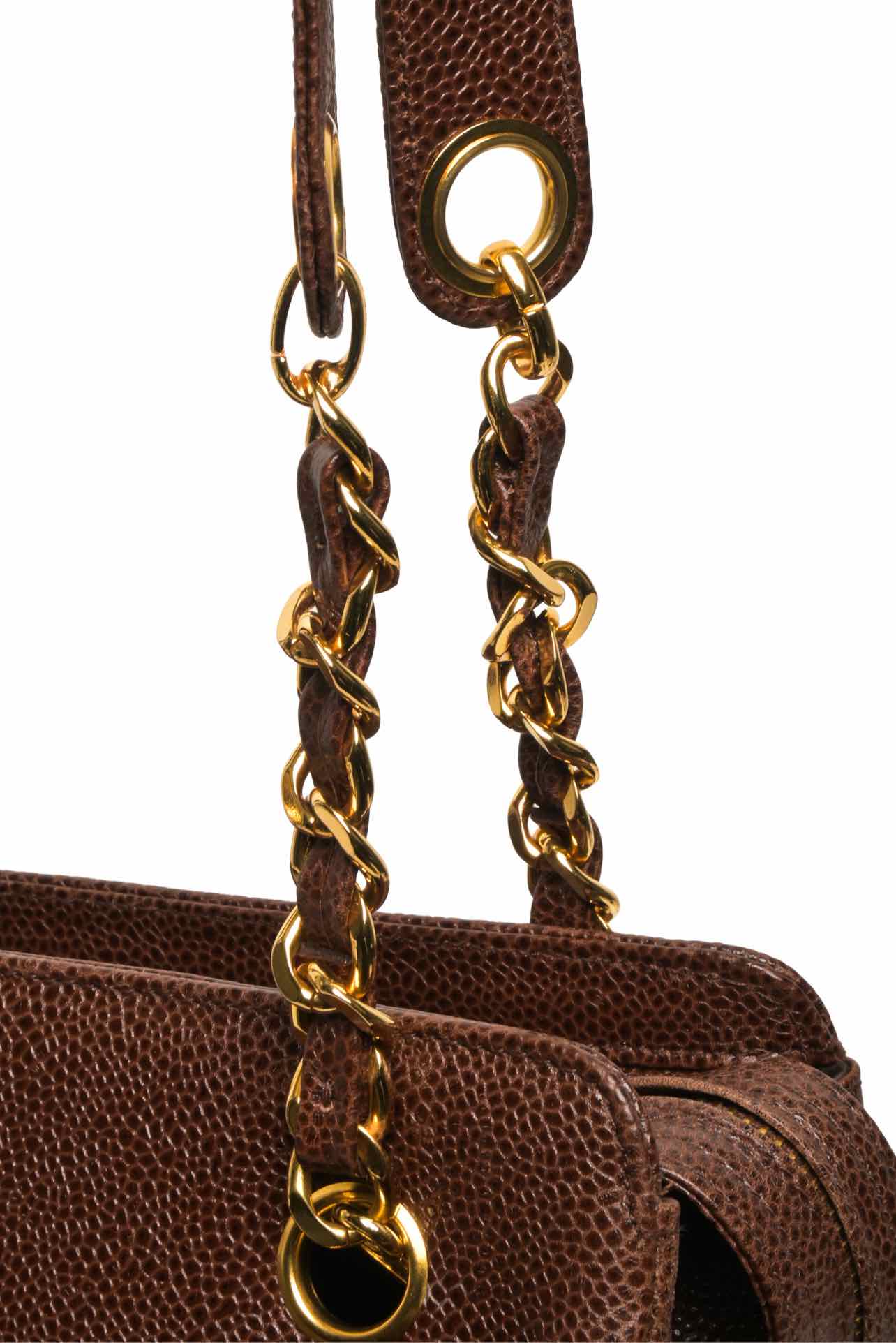 Chanel 1994-96 Caviar Triple CC Shoulder Bag - Image 6