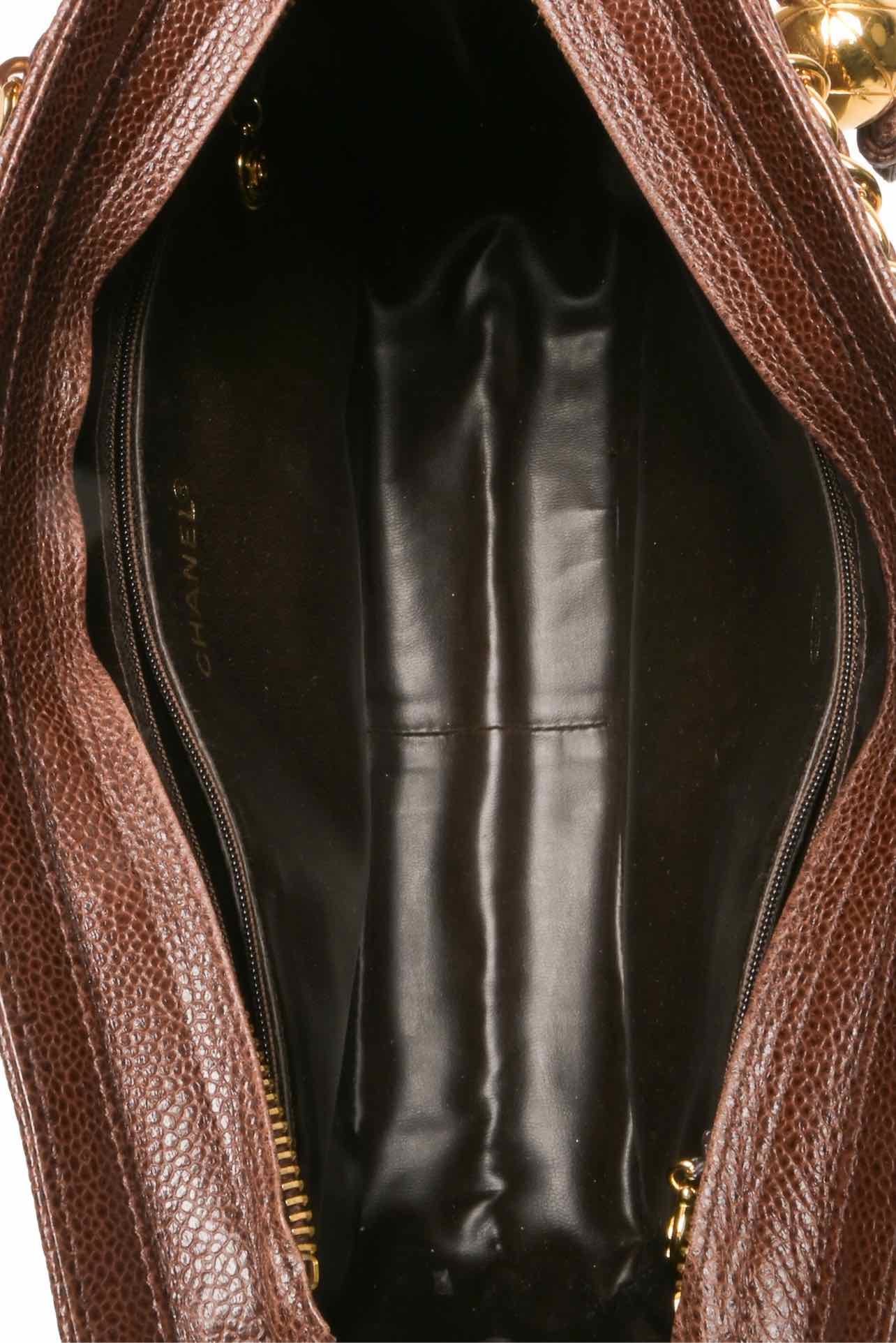 Chanel 1994-96 Caviar Triple CC Shoulder Bag - Image 9