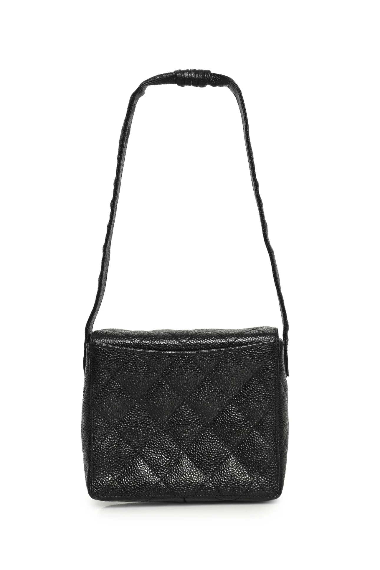 Chanel 1996-1997 Caviar Quilted Straight Flap Bag - Image 3