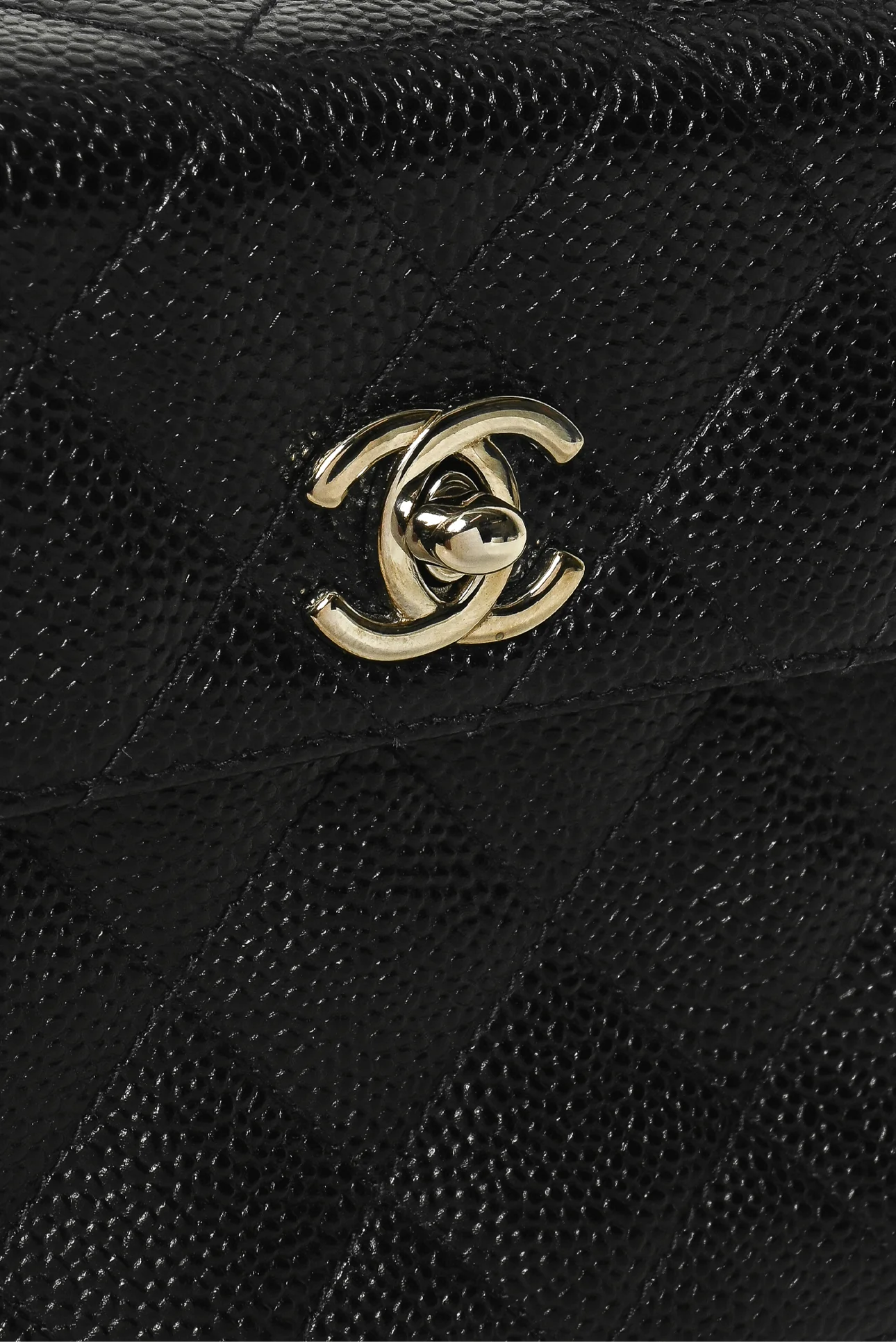 Chanel 1996-1997 Caviar Quilted Straight Flap Bag - Image 5