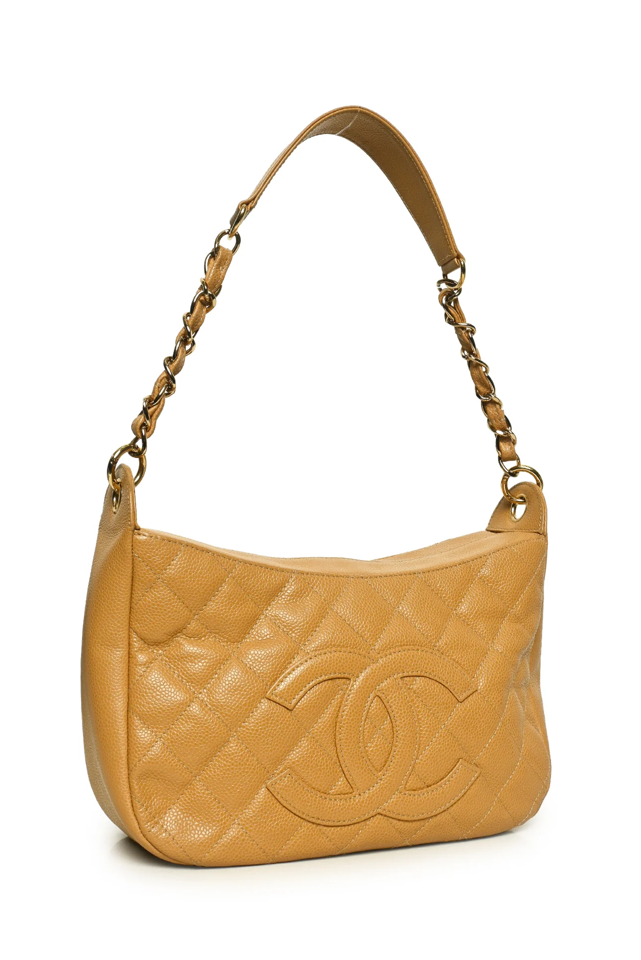 Chanel 2002-2003 Quilted Caviar Leather Timeless Shoulder Bag - Image 2