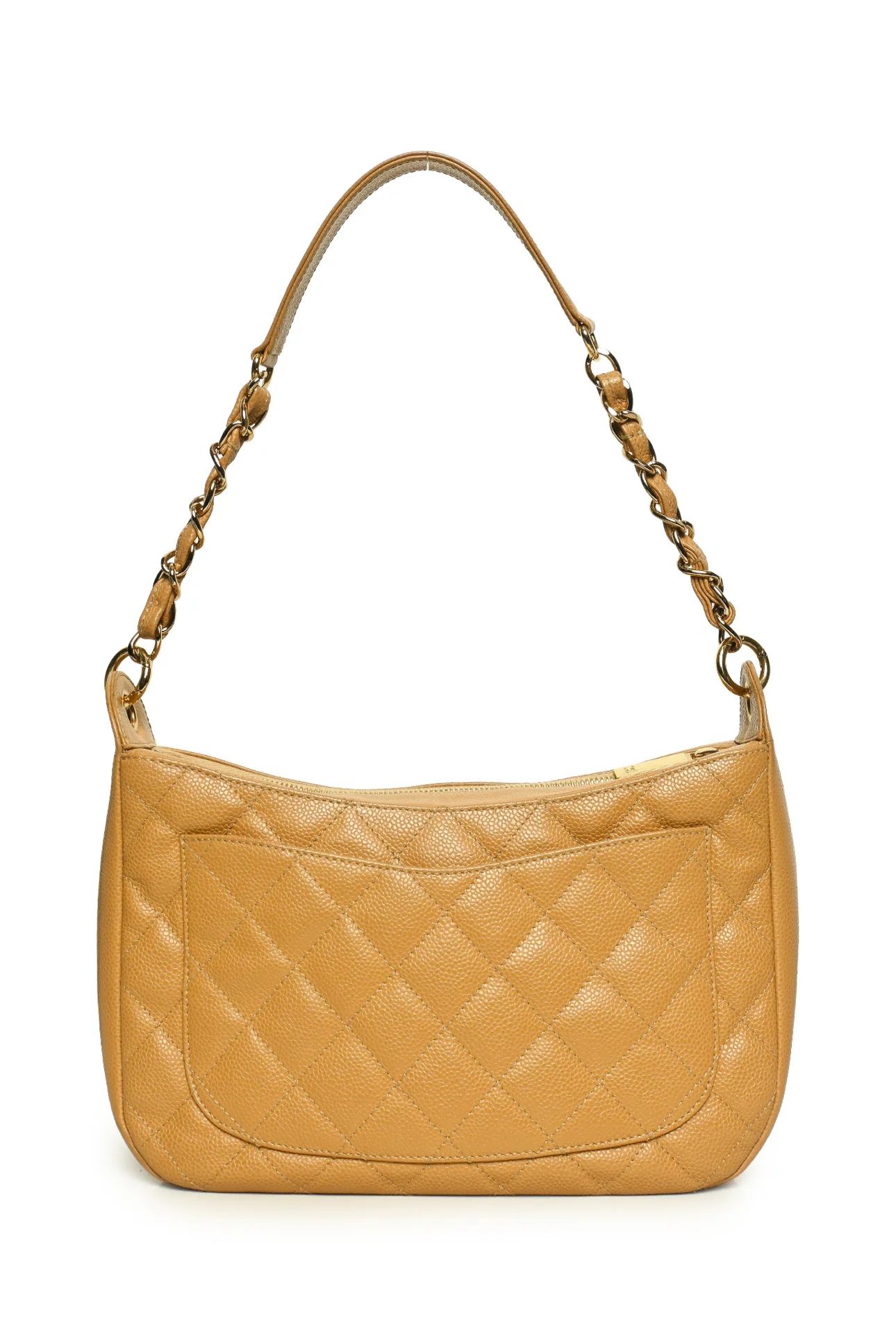 Chanel 2002-2003 Quilted Caviar Leather Timeless Shoulder Bag - Image 3