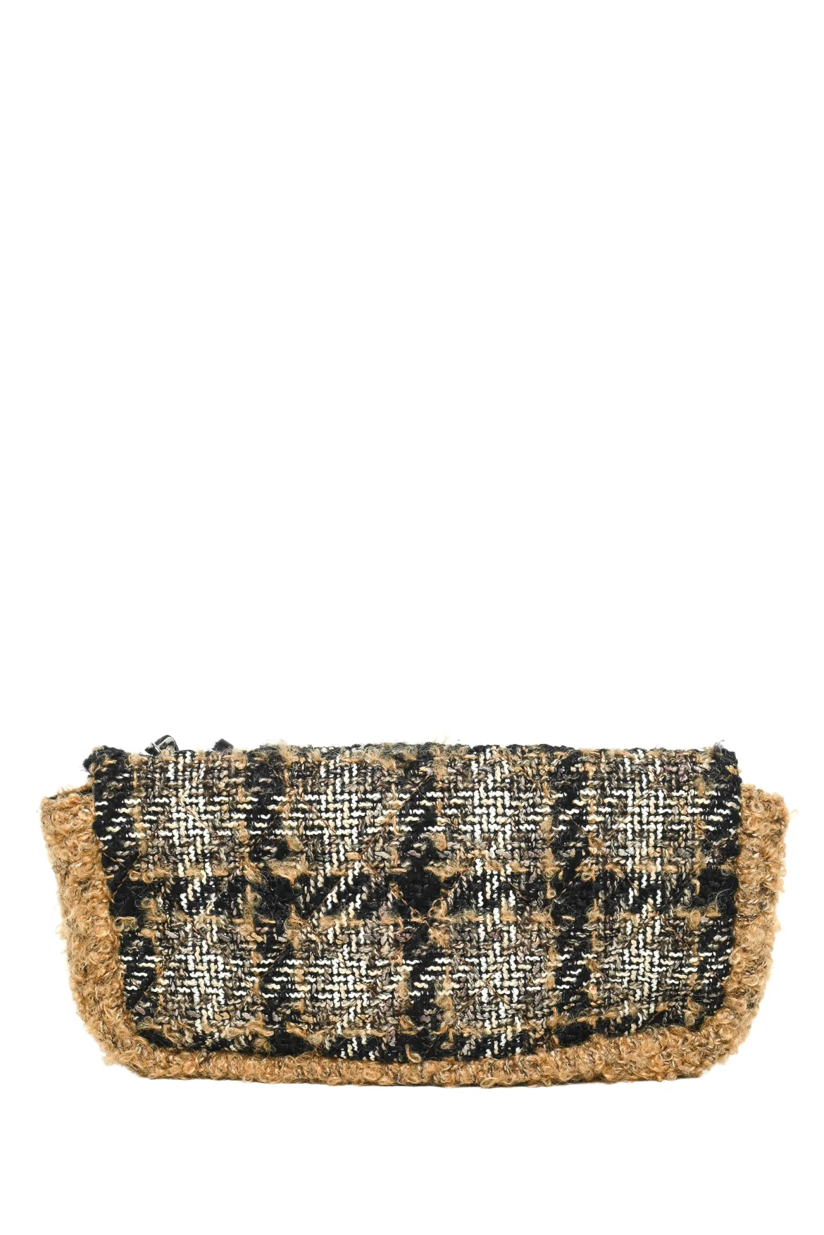 Chanel 2005-2006 Tweed East West Single Flap Shoulder Bag - Image 3