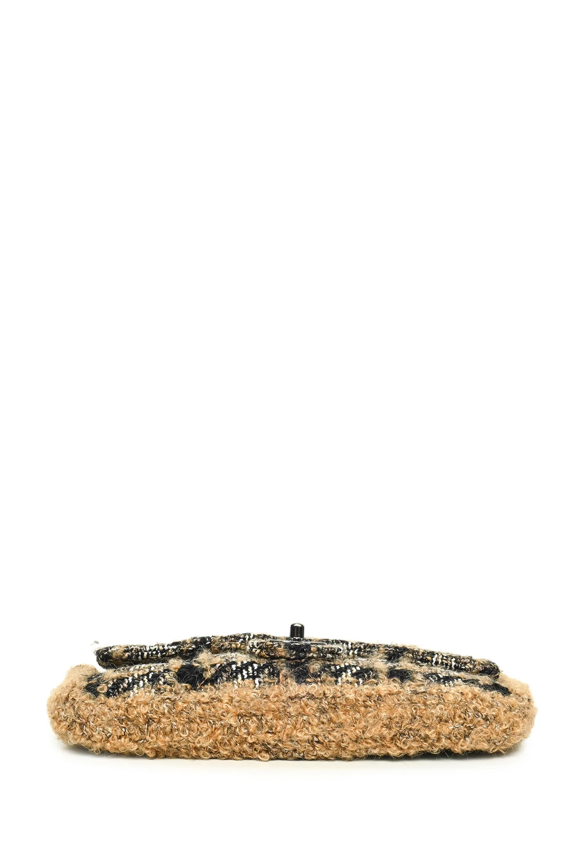 Chanel 2005-2006 Tweed East West Single Flap Shoulder Bag - Image 4