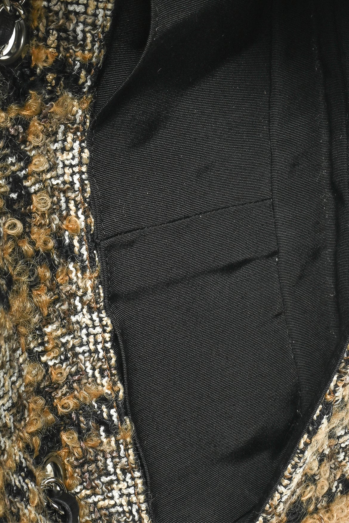 Chanel 2005-2006 Tweed East West Single Flap Shoulder Bag - Image 6