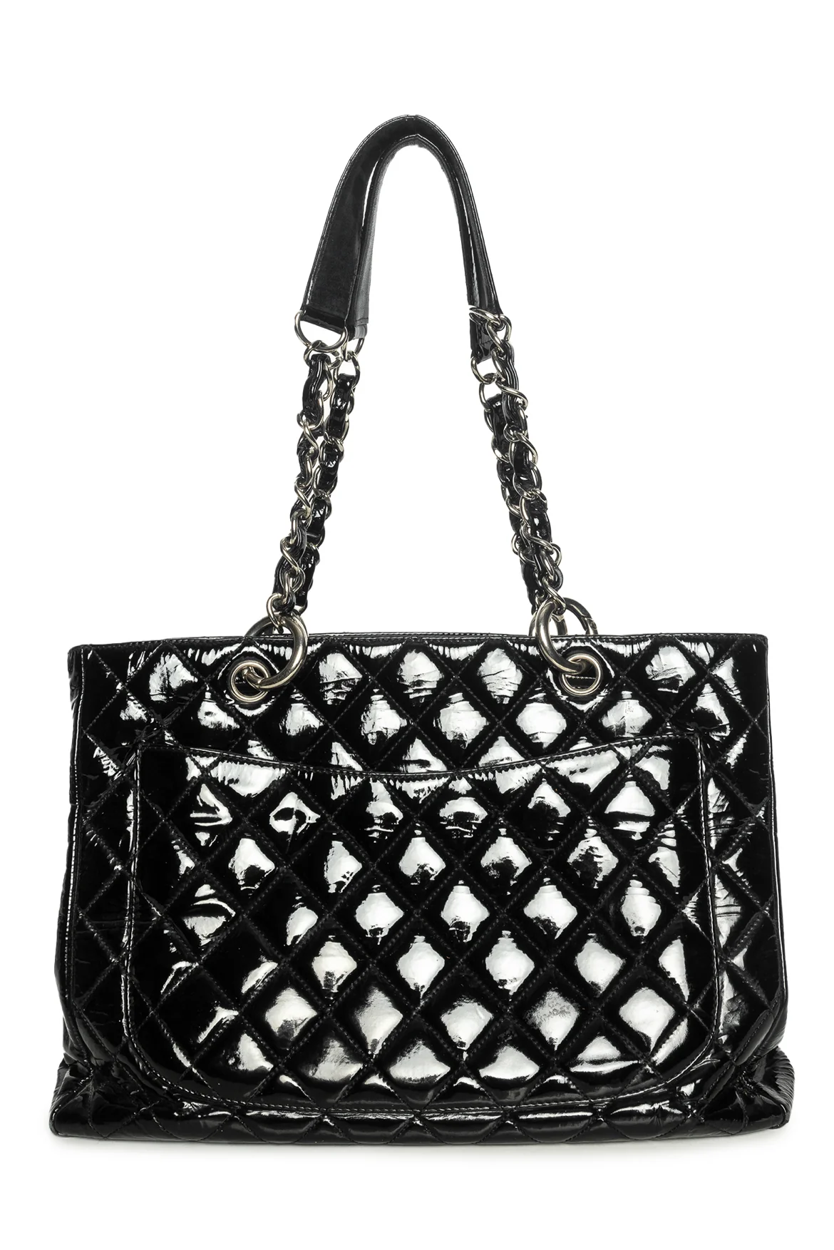 Chanel 2008 - 2009 Patent Leather Grand Shopping Tote - Image 3