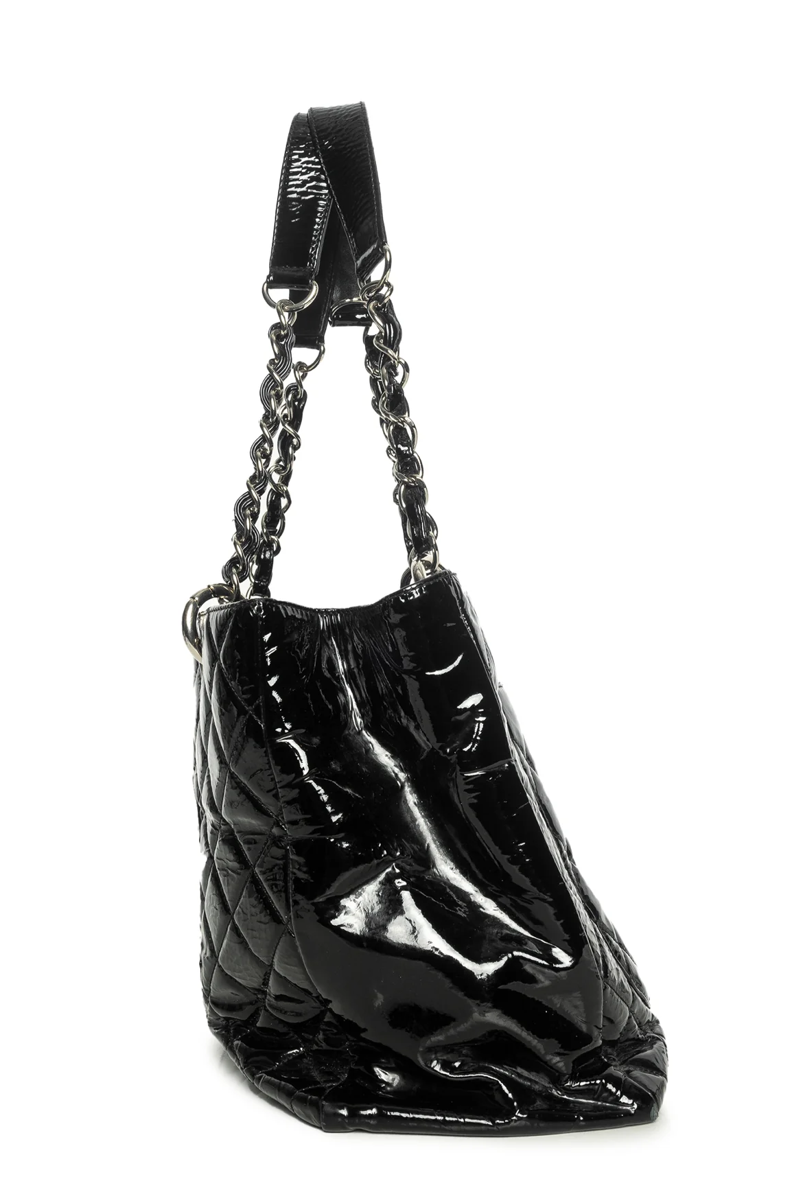 Chanel 2008 - 2009 Patent Leather Grand Shopping Tote - Image 4